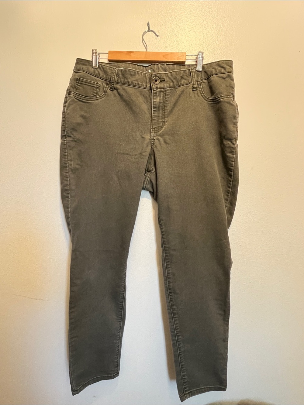 Olive Green Women’s Jeans Jegging ANA 18W